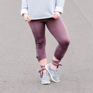 Shein Purple Wrap Leggings